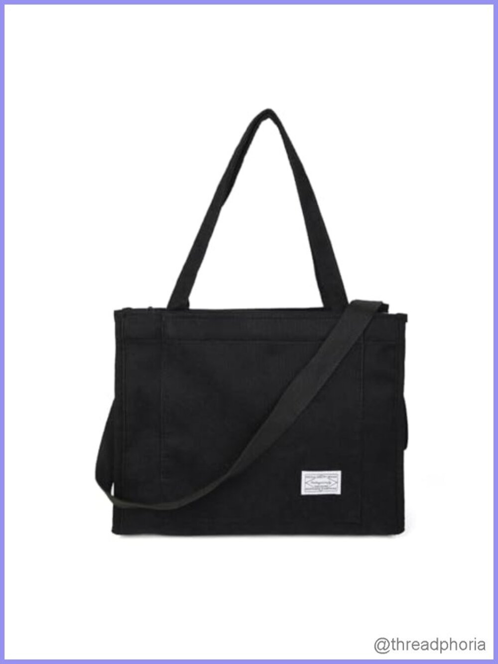 Corduroy Tote Bag Women Travel Crossbody Shoulder Bag with Adjustable Straps